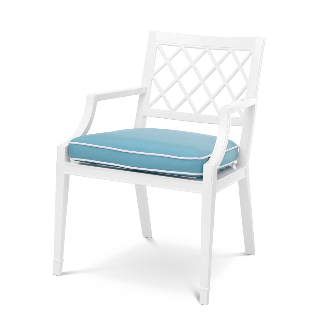 Dining Chair Paladium with Arm Outdoor White