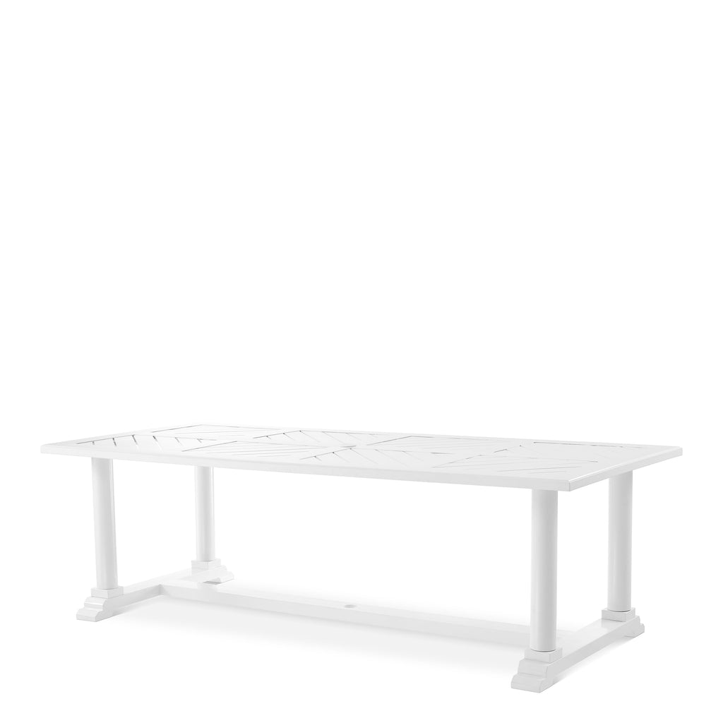 Dining Table Bell Rive Rectangular Outdoor White