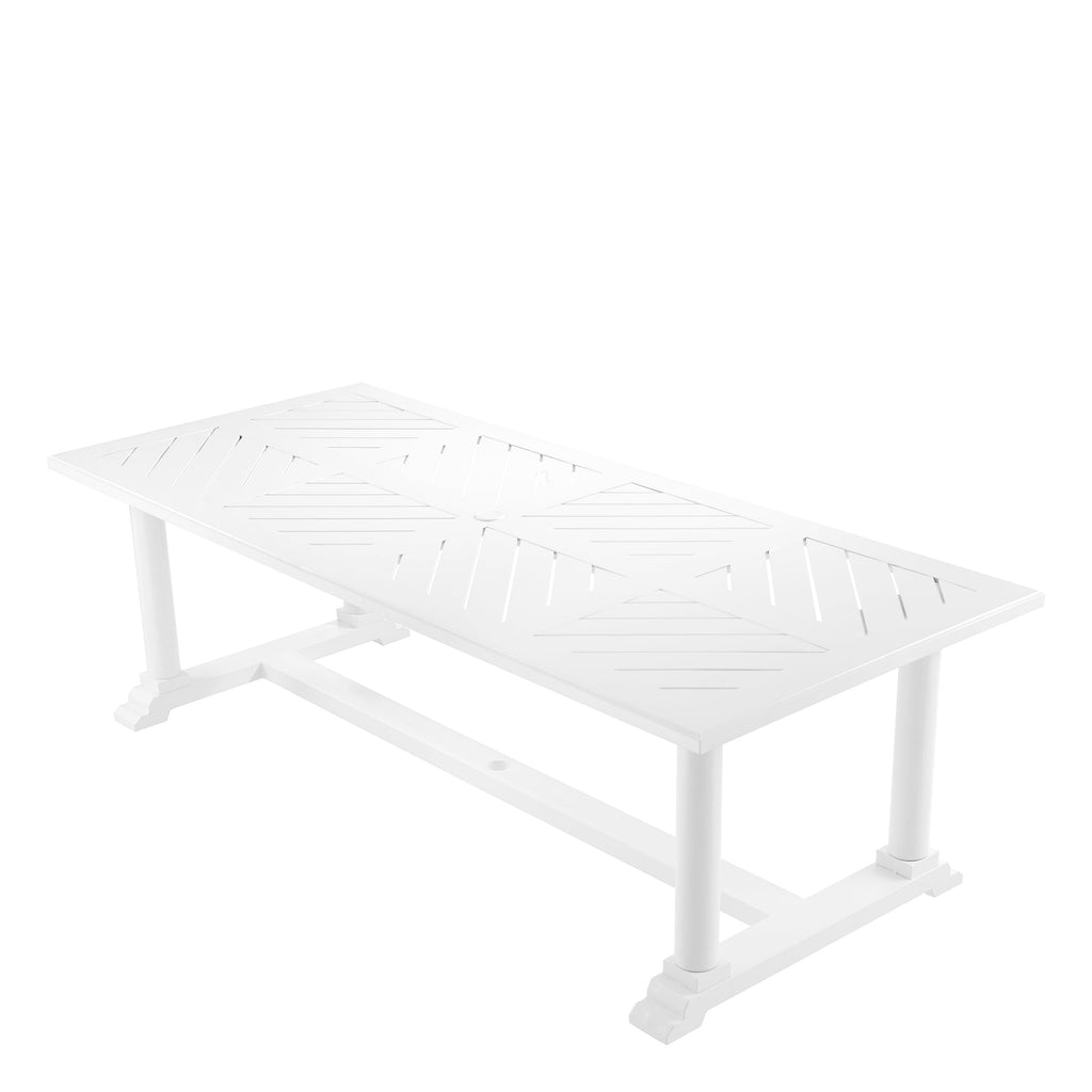 Dining Table Bell Rive Rectangular Outdoor White