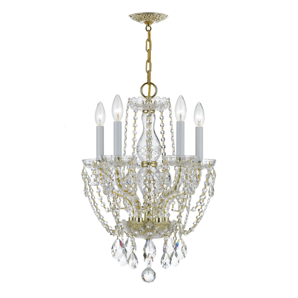 Traditional Crystal 5 Light Mini Chandelier