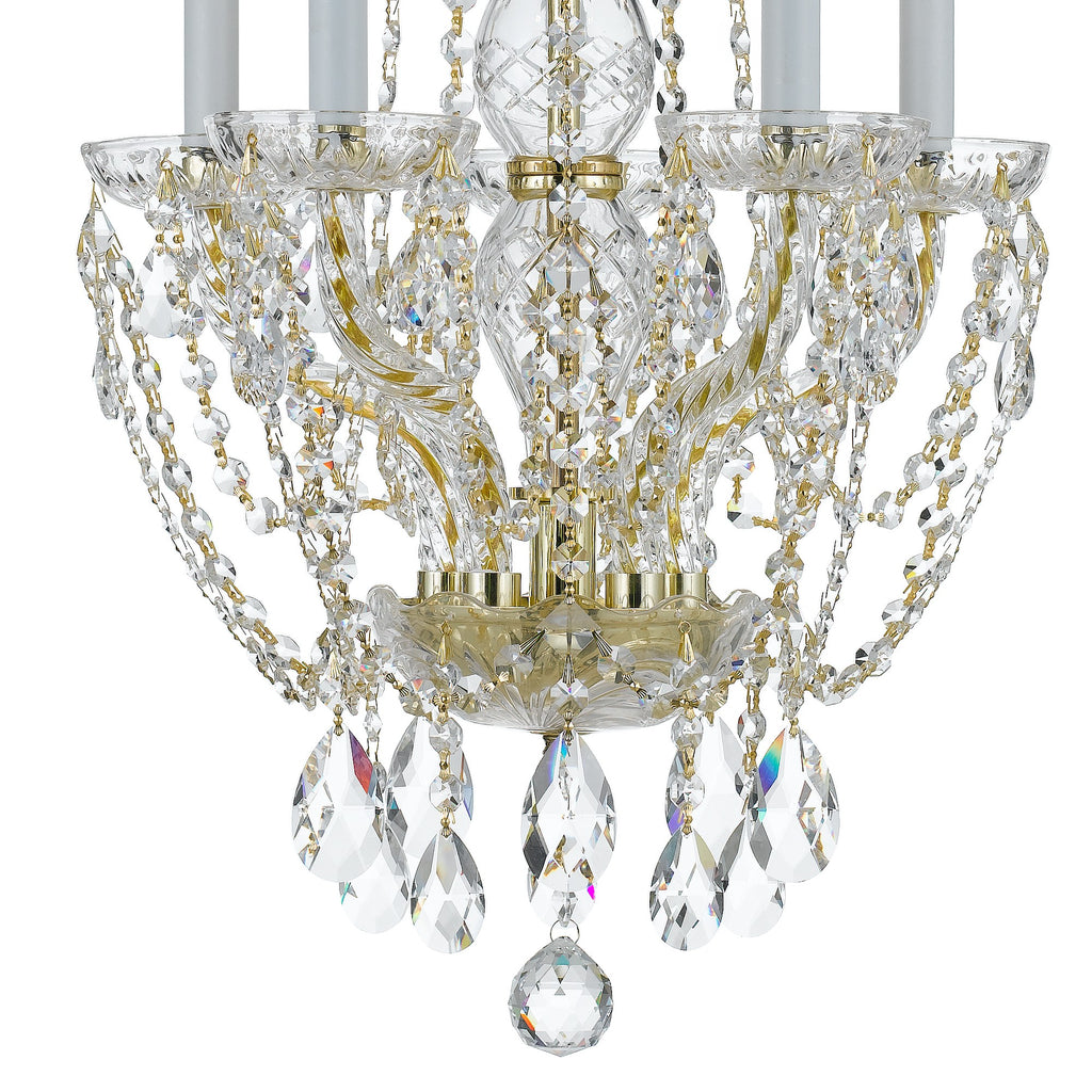 Traditional Crystal 5 Light Mini Chandelier