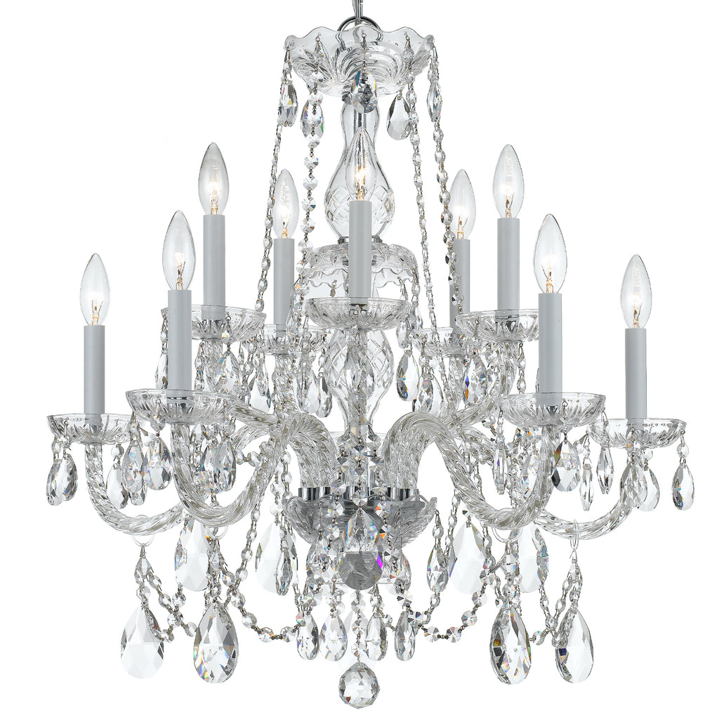 Traditional Crystal 10 Light Chandelier