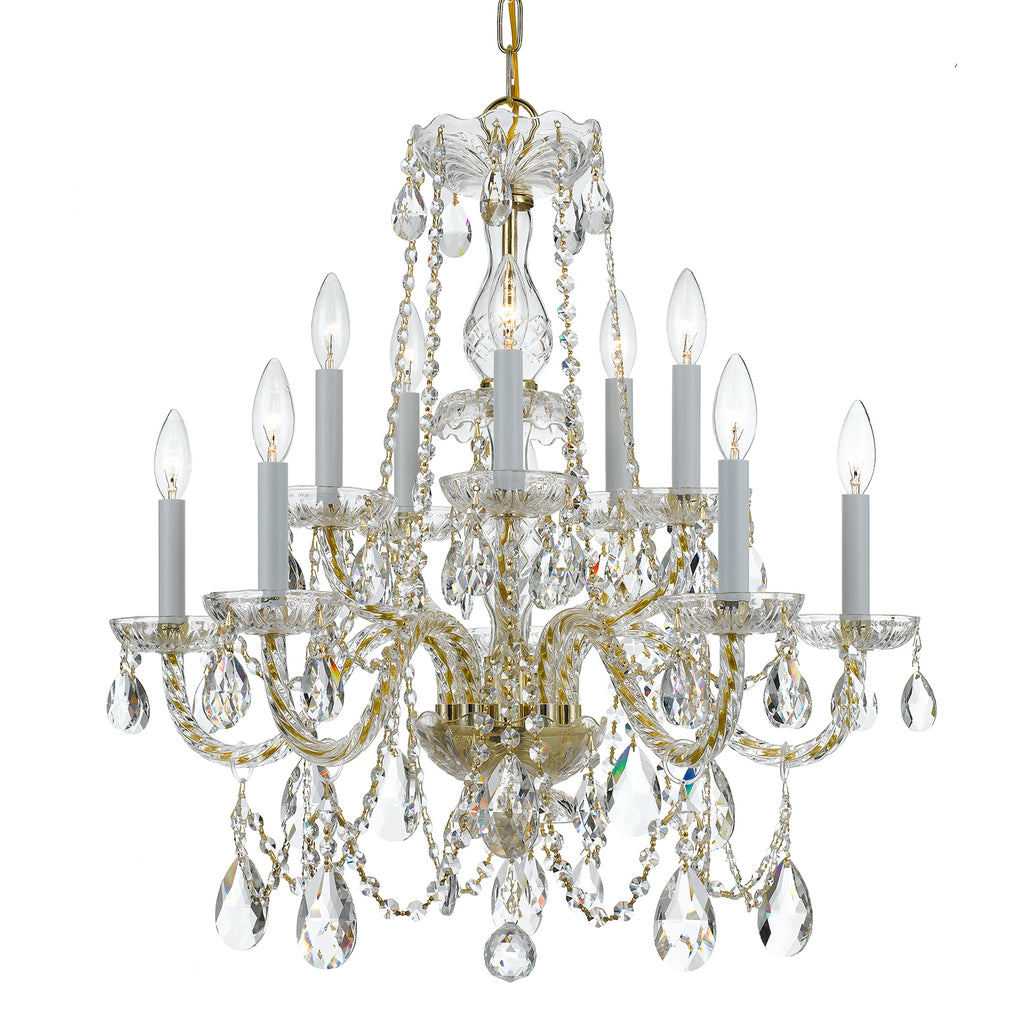 Traditional Crystal 10 Light Chandelier