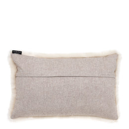 Scatter Cushion Alaska Faux Fur Snow Rectangular