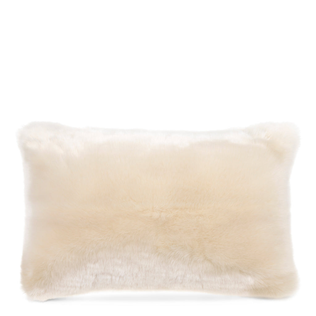 Scatter Cushion Alaska Faux Fur Snow Rectangular