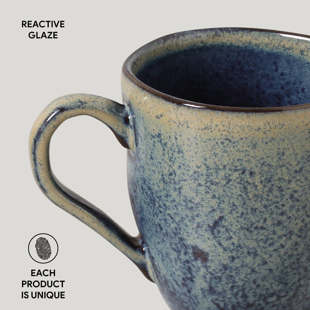 Denim Organic Mugs, Set of 4