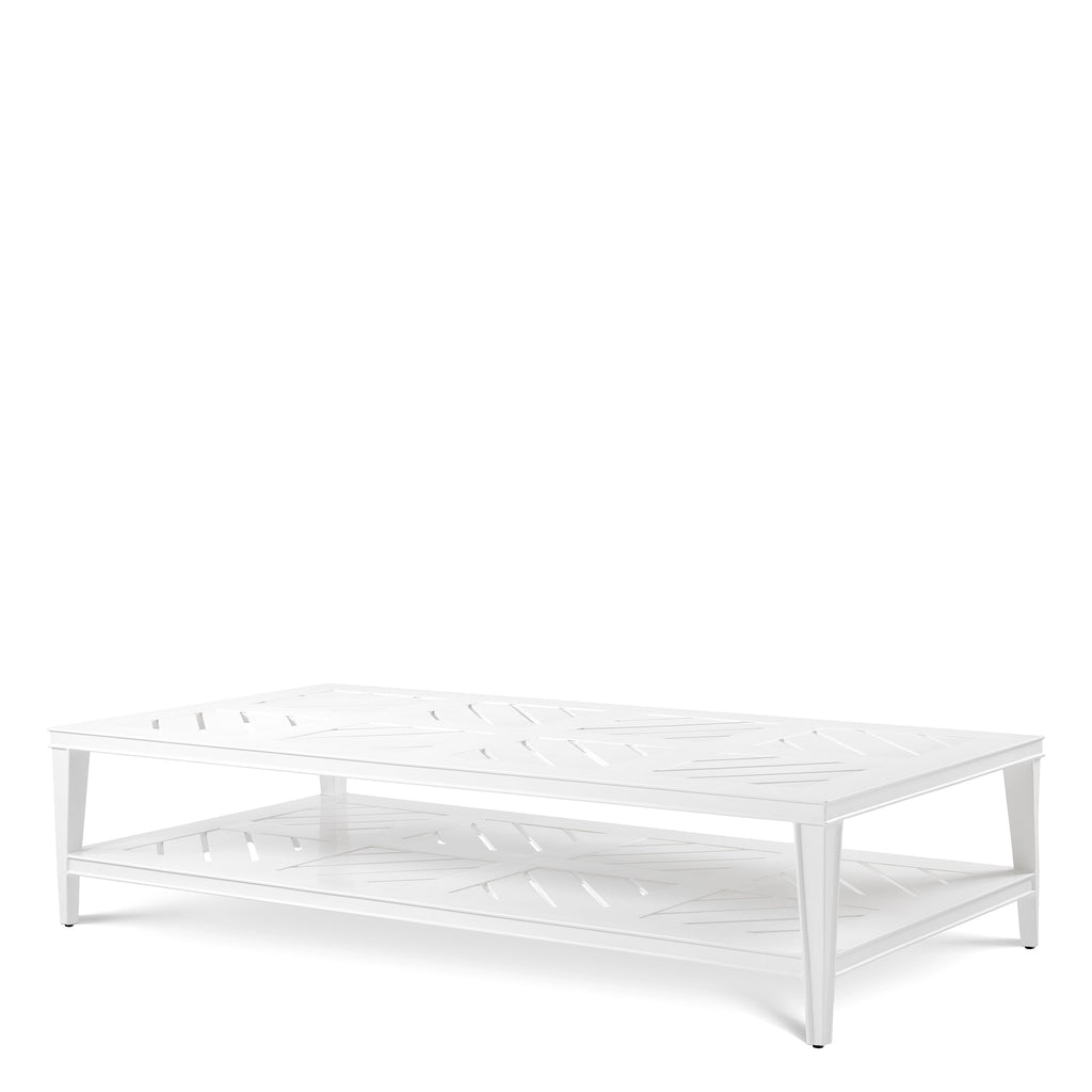 Coffee Table Bell Rive Rectangular Outdoor White