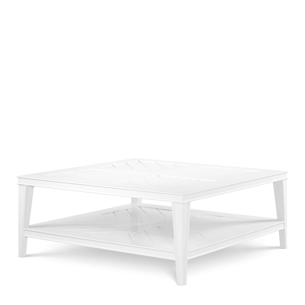 Coffee Table Bell Rive Square Outdoor White