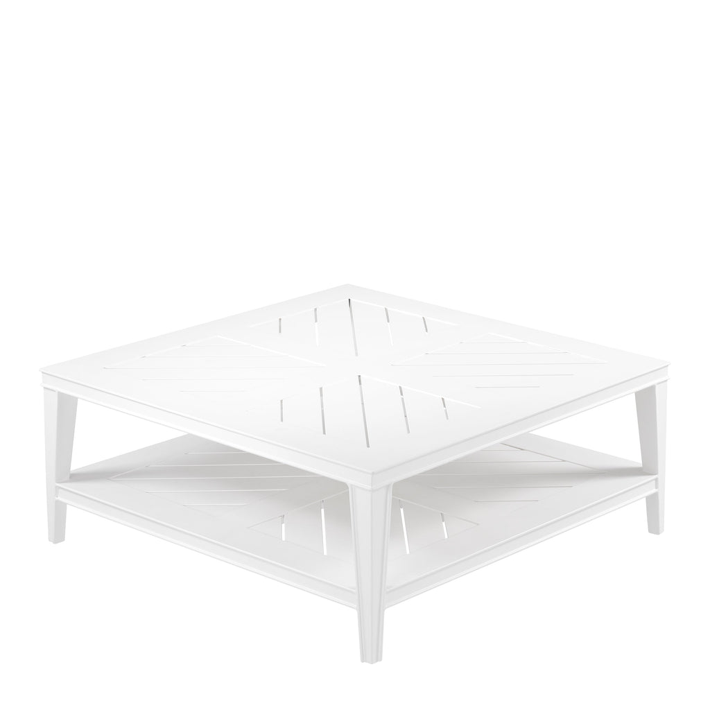 Coffee Table Bell Rive Square Outdoor White