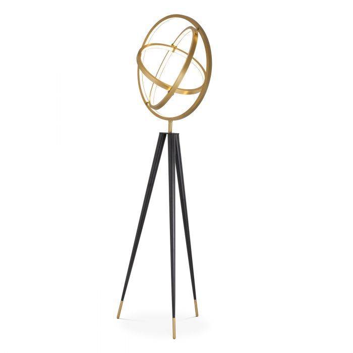 Floor Lamp Cassini Antique Brass Finish