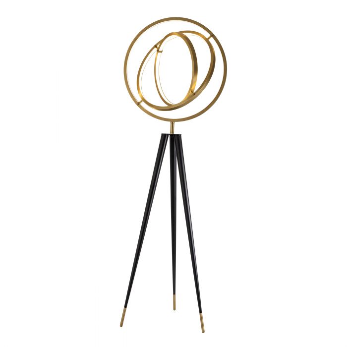 Floor Lamp Cassini Antique Brass Finish