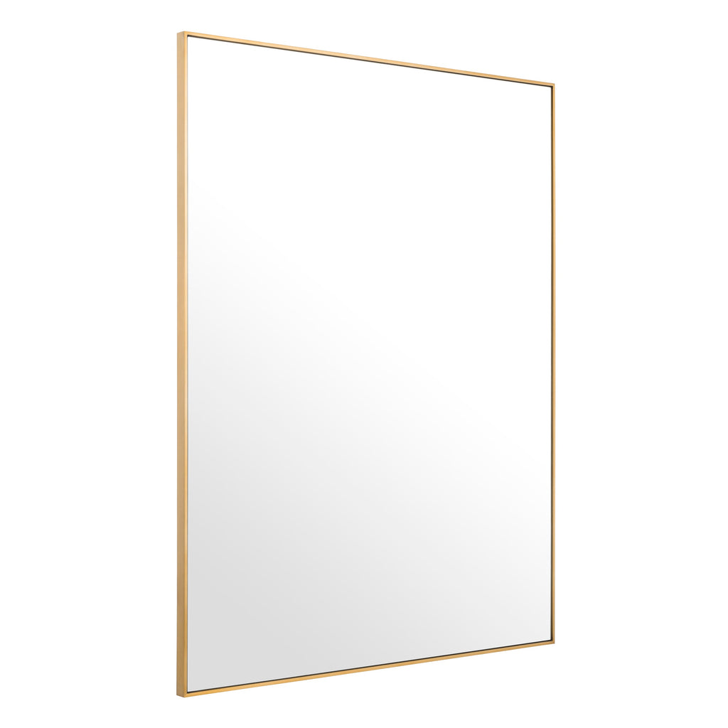 Mirror Redondo L Brushed Brass Finish