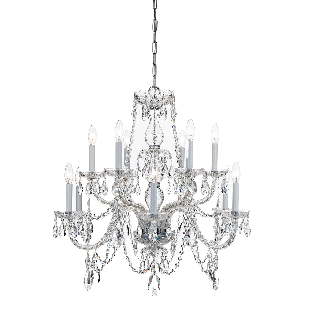 Traditional Crystal 12 Light Chandelier