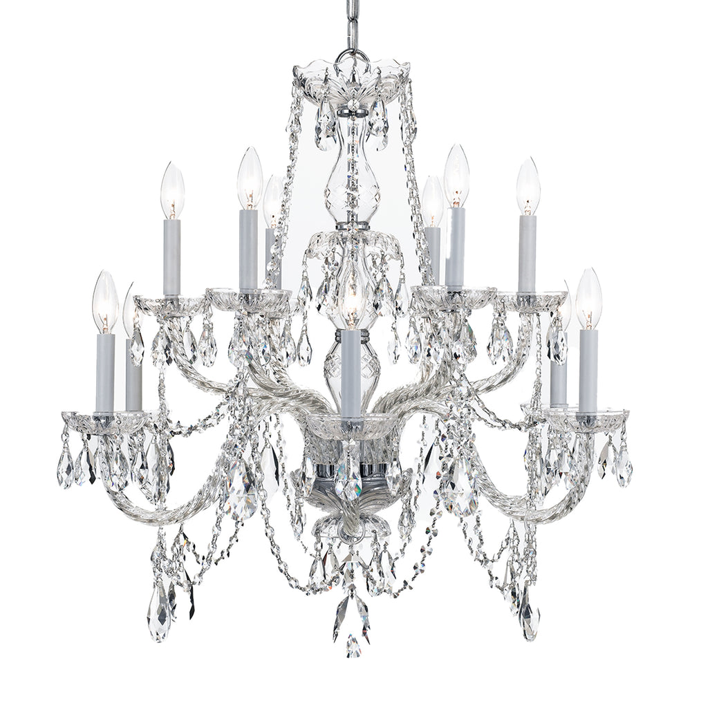 Traditional Crystal 12 Light Chandelier