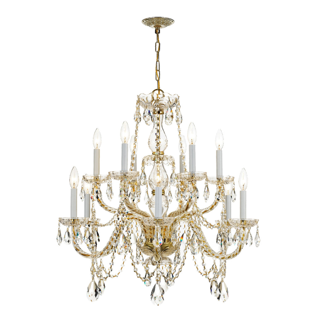 Traditional Crystal 12 Light Chandelier