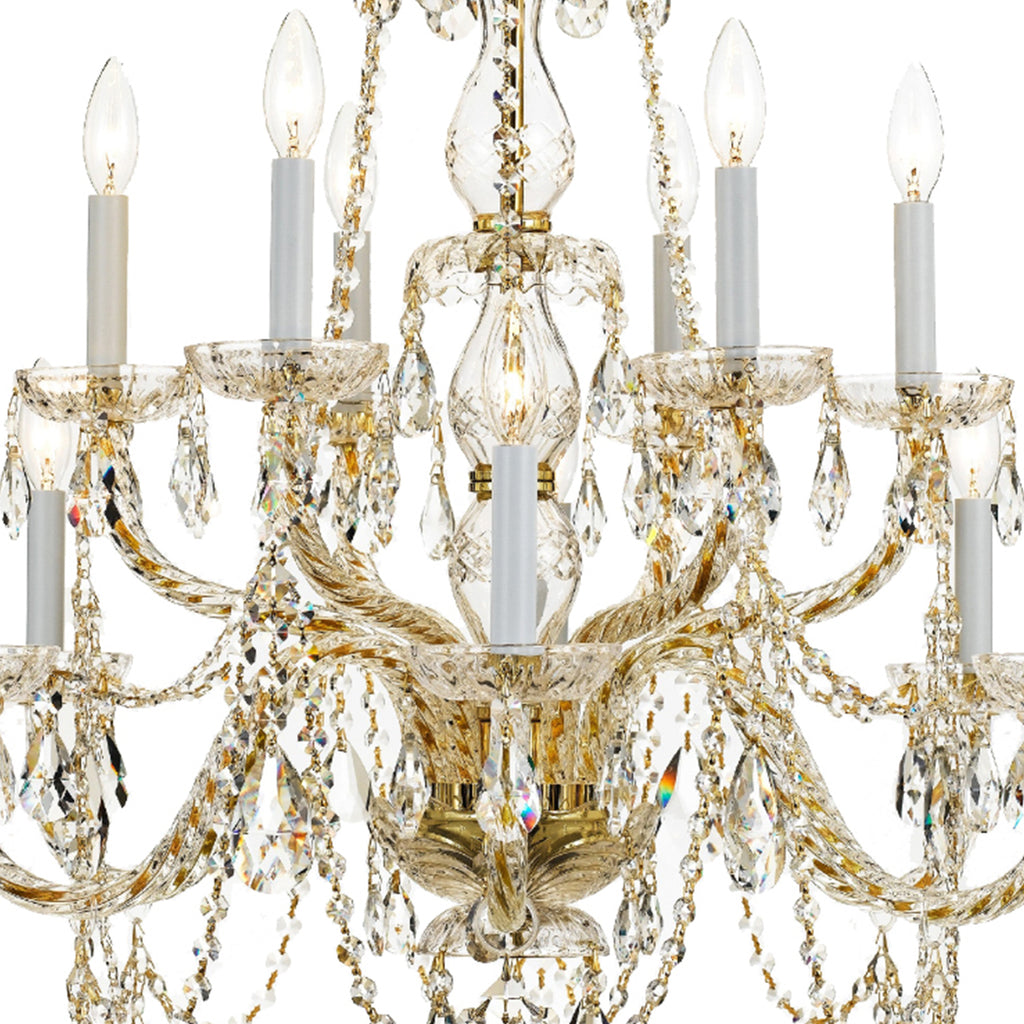 Traditional Crystal 12 Light Chandelier