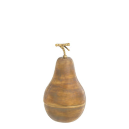 Box Pear Vintage Brass Finish Set of 2 (S+L)