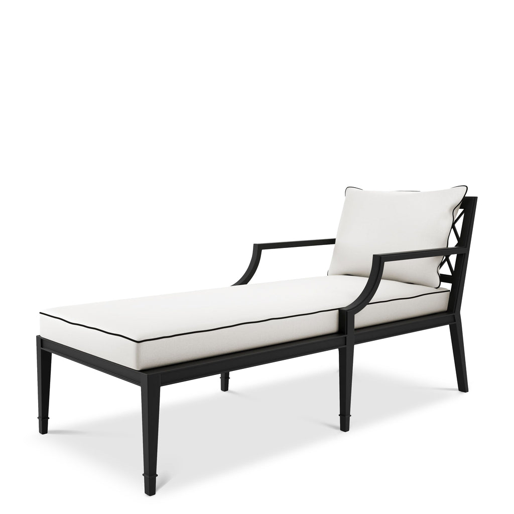 Chaise Longue Bella Vista Outdoor Black