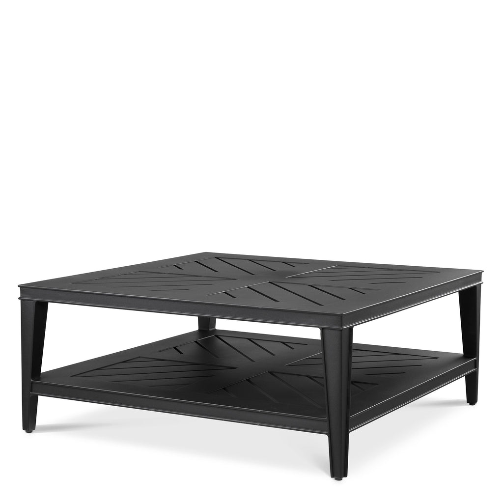Coffee Table Bell Rive Square Outdoor Black