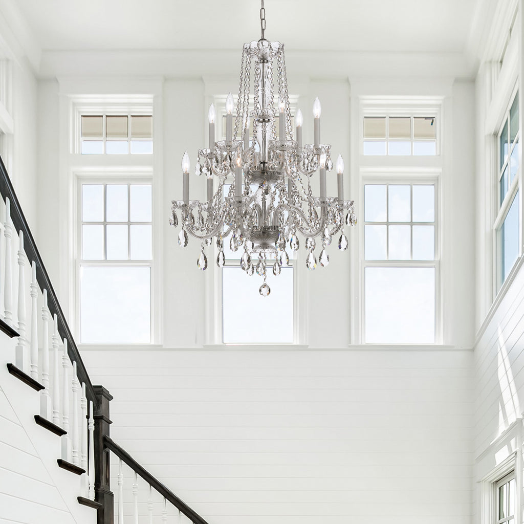 Traditional Crystal 12 Light Chandelier