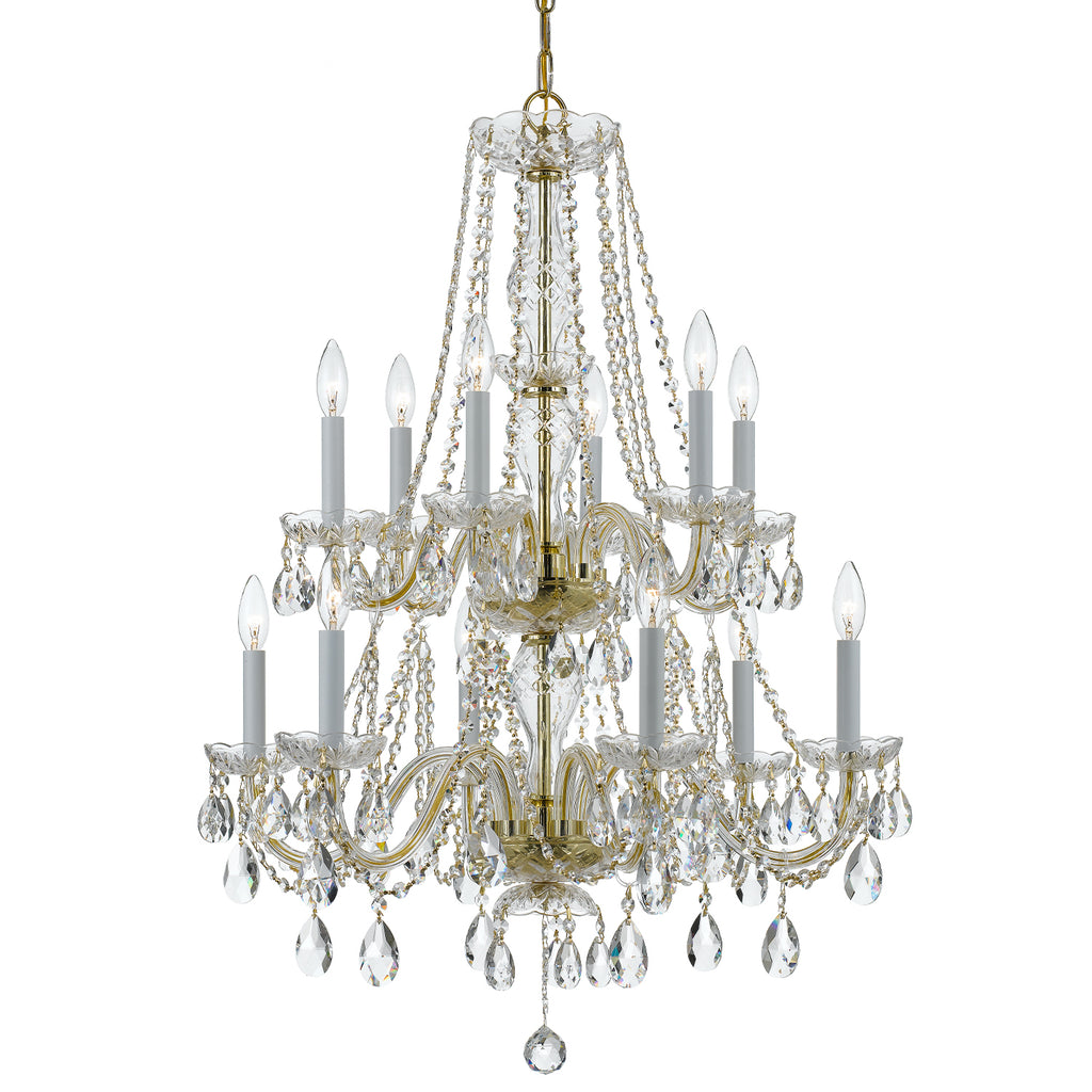 Traditional Crystal 12 Light Chandelier