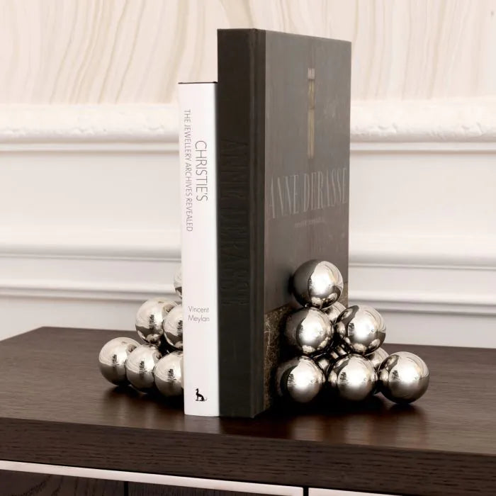 Bookend Carioca Set of 2 Nickel Finish