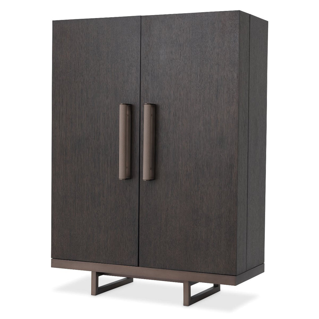 Wine Cabinet Harrison Mocha Str Oak Ven Med Bronze