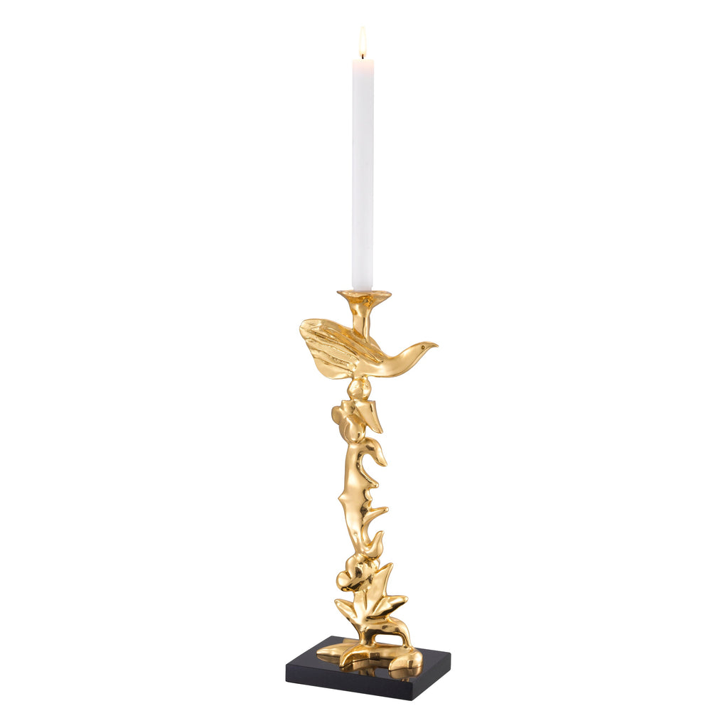 Candle Holder Aras Polished Brass