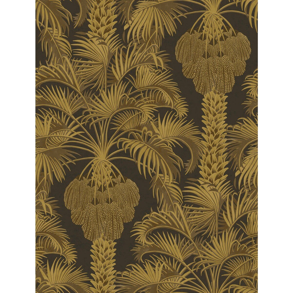 Hollywood Palm - Charcoal & Gold