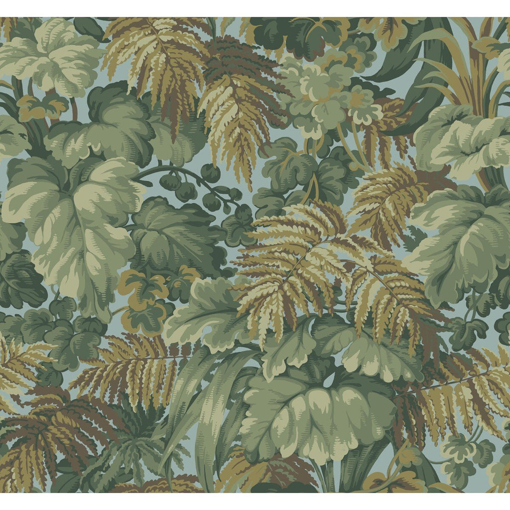 Royal Fernery - Khaki & Print Room Blue