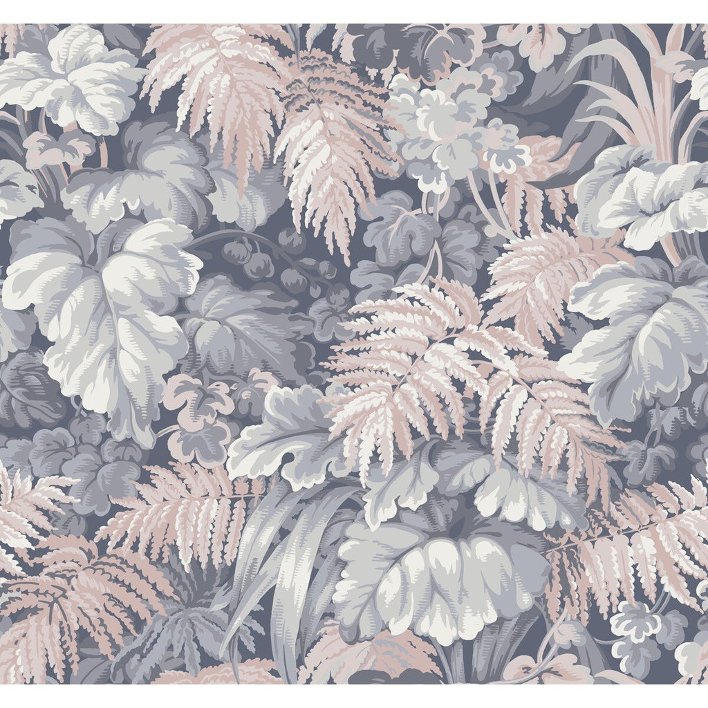 Royal Fernery - Slate Blue & Blush Pink