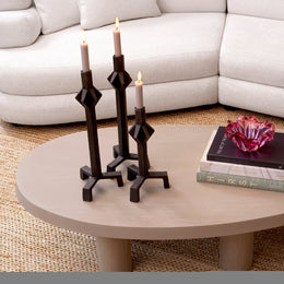 Candle Holder Conti Bronze Finish