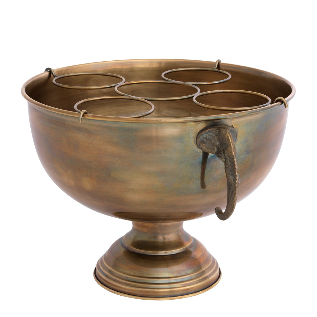 Champagne Cooler Maharaja Vintage Brass Finish