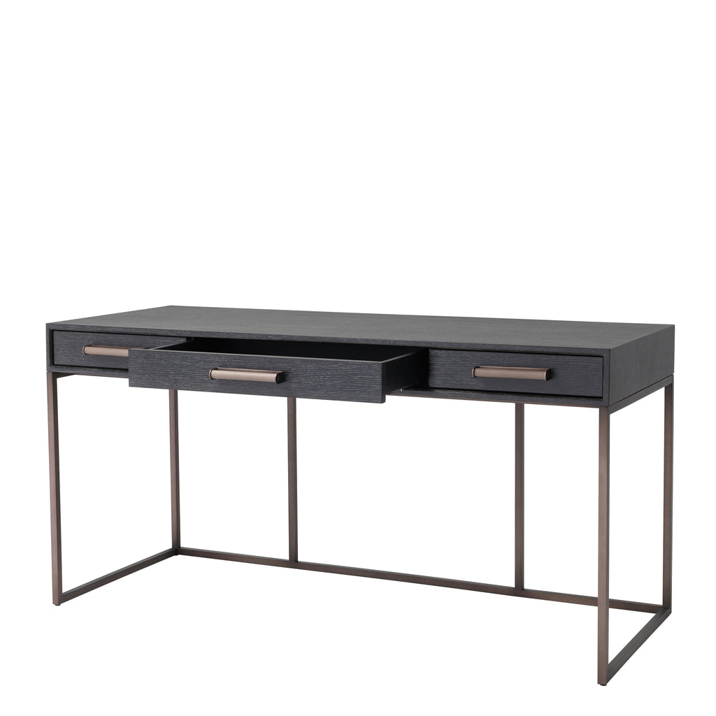 Desk Larsen Charcoal Grey Oak Veneer