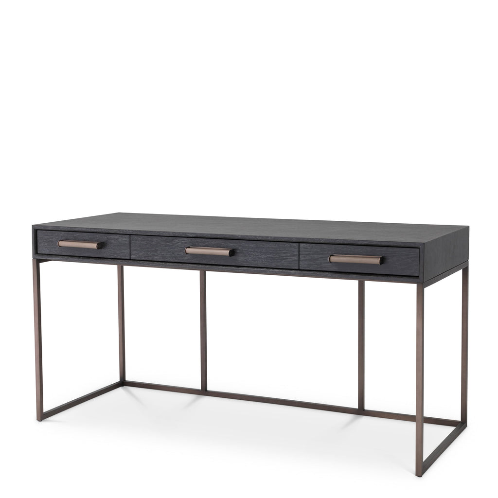 Desk Larsen Charcoal Grey Oak Veneer