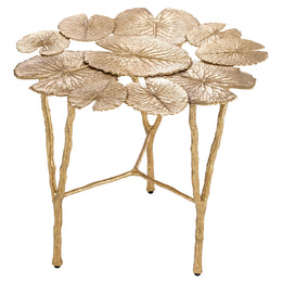 Side Table Tropicale Polished Brass