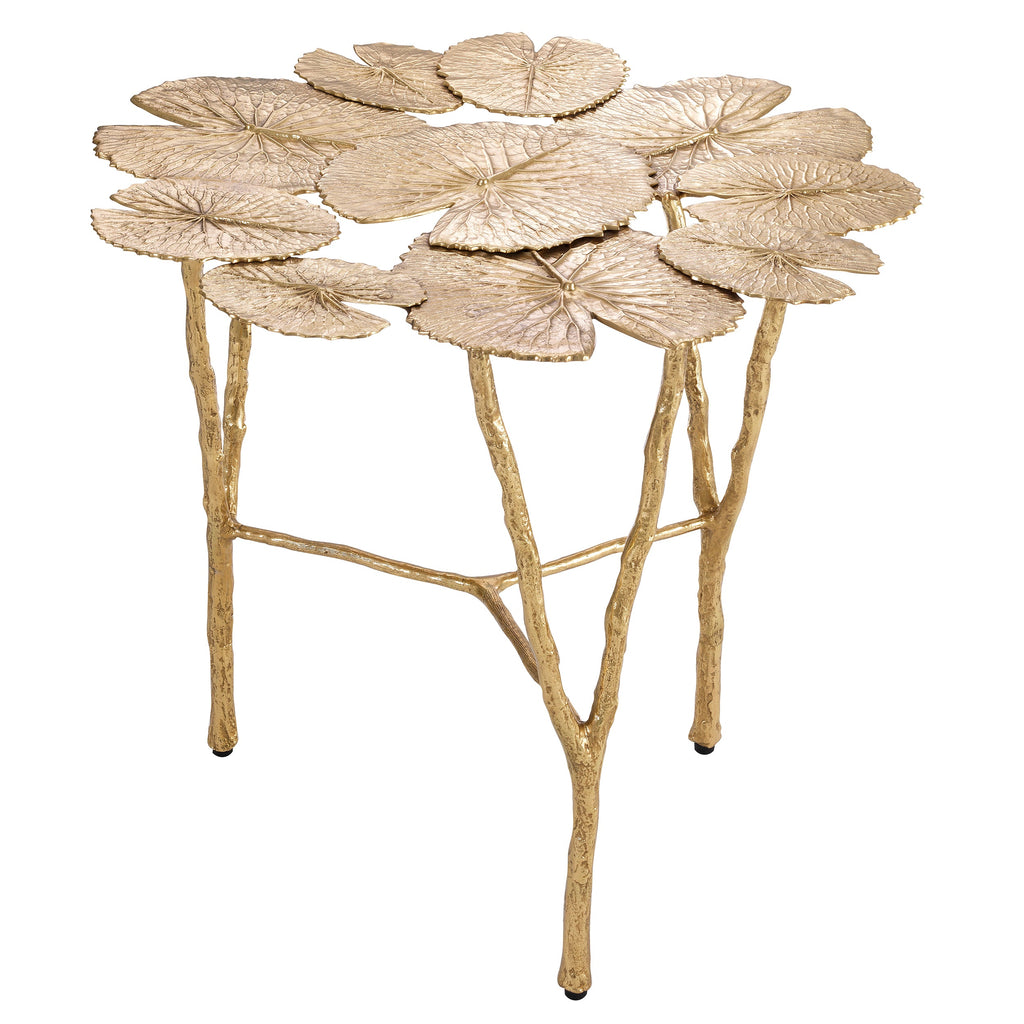 Side Table Tropicale Polished Brass