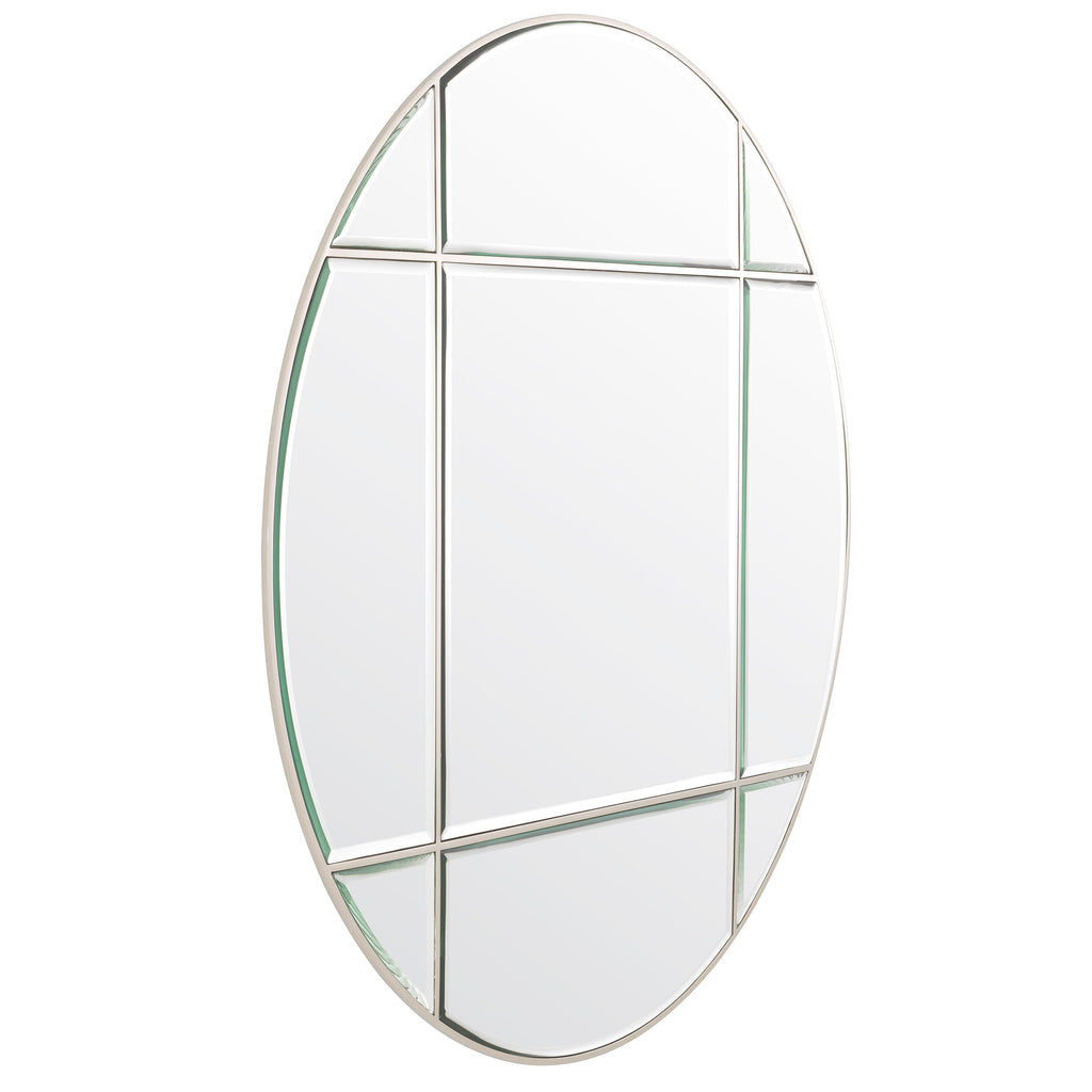 Mirror Beaumont Round Nickel Finish