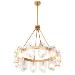 Chandelier Sublime Antique Brass Finish UL