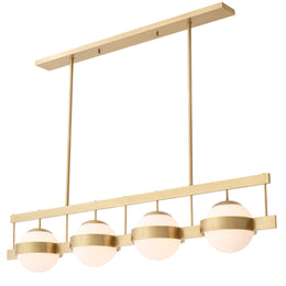 Chandelier Biba Antique Brass Finish UL