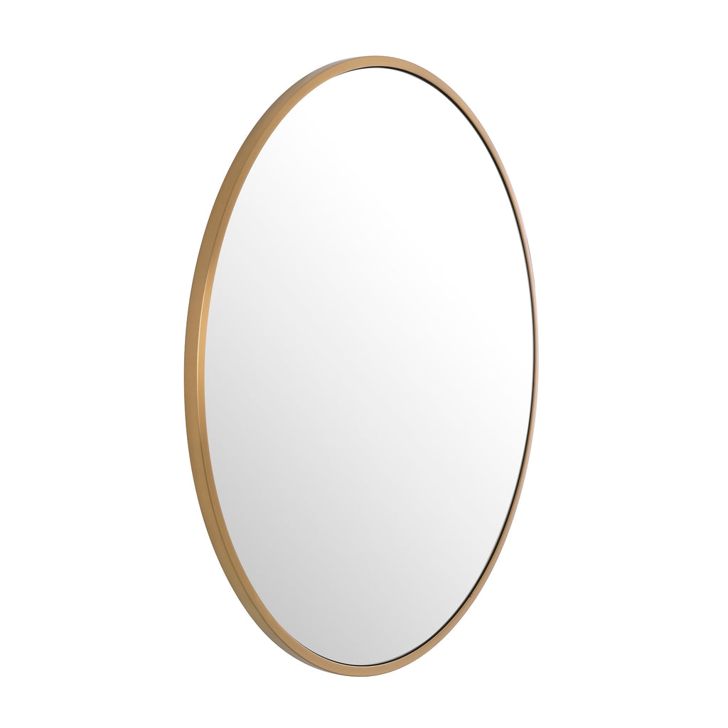 Mirror Heath Brushed Brass Finish