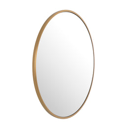 Mirror Heath Brushed Brass Finish