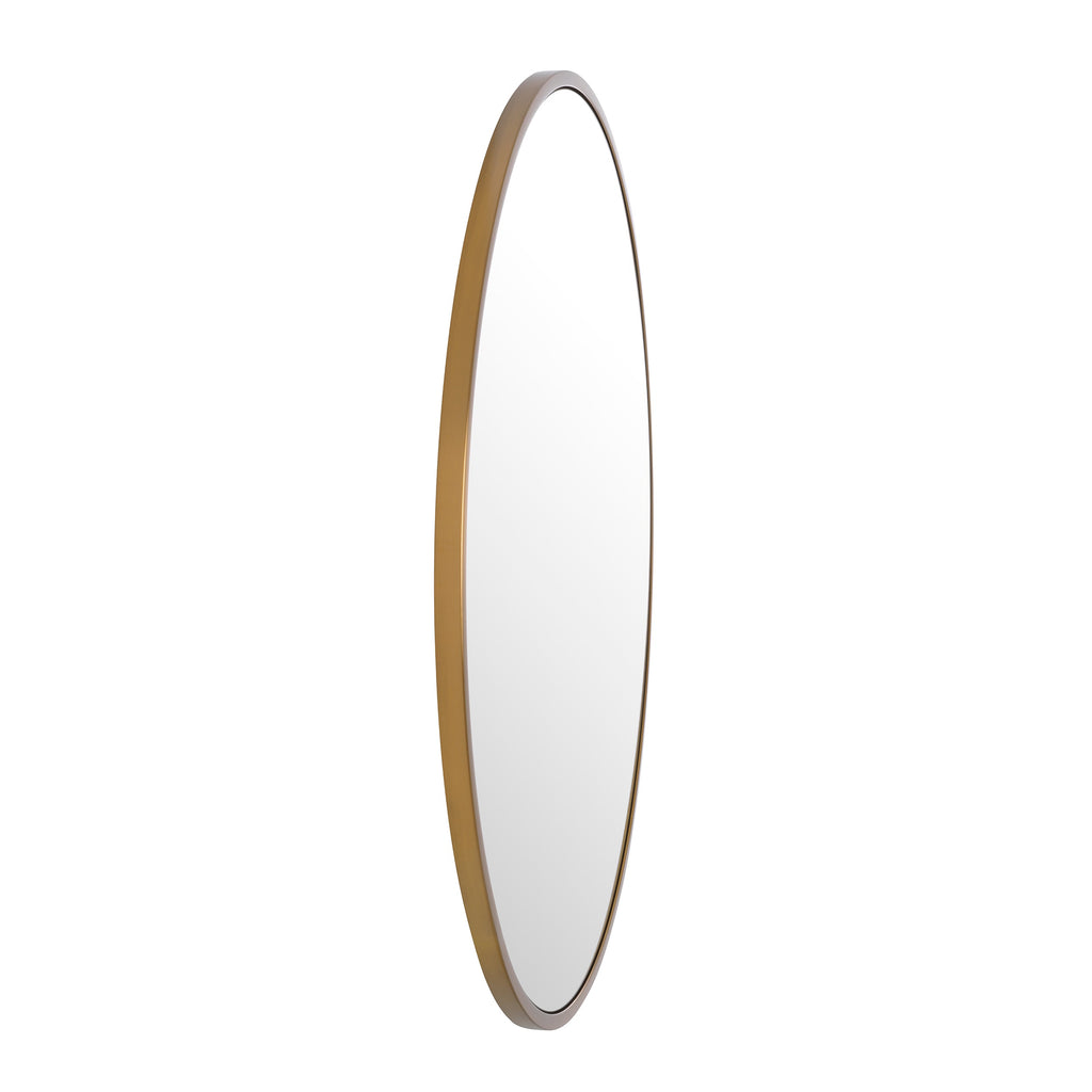 Mirror Heath Brushed Brass Finish