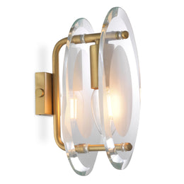 Wall Lamp Sublime Antique Brass Finish UL