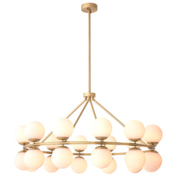 Chandelier Hutchinson Antique Brass Finish UL