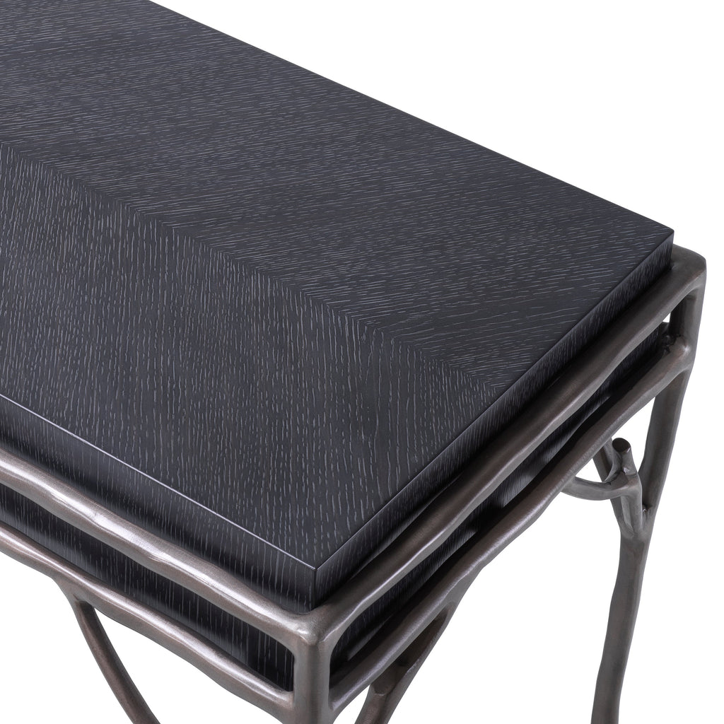 Console Table Premier Charcoal Grey Oak Veneer