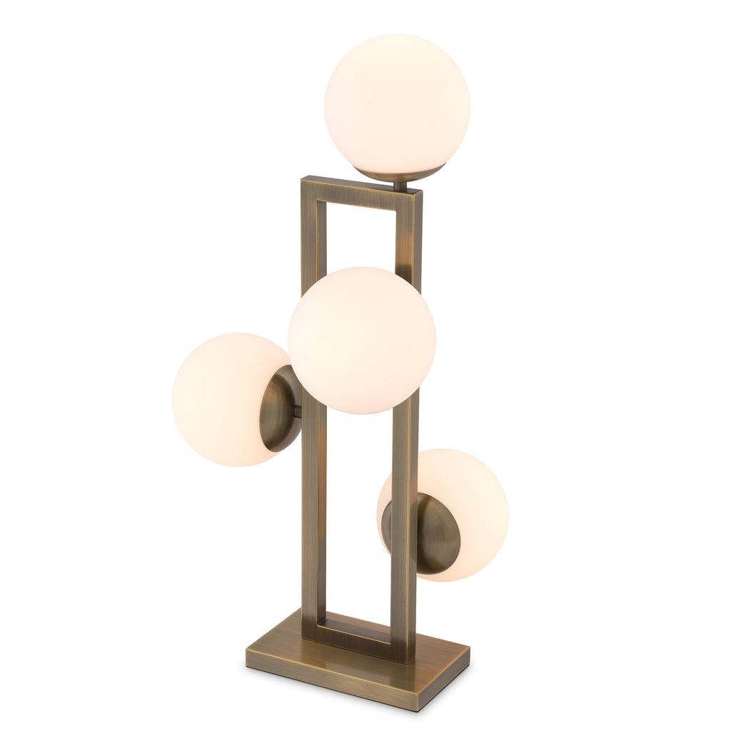 Table Lamp Pascal Light Brushed Brass Finish UL