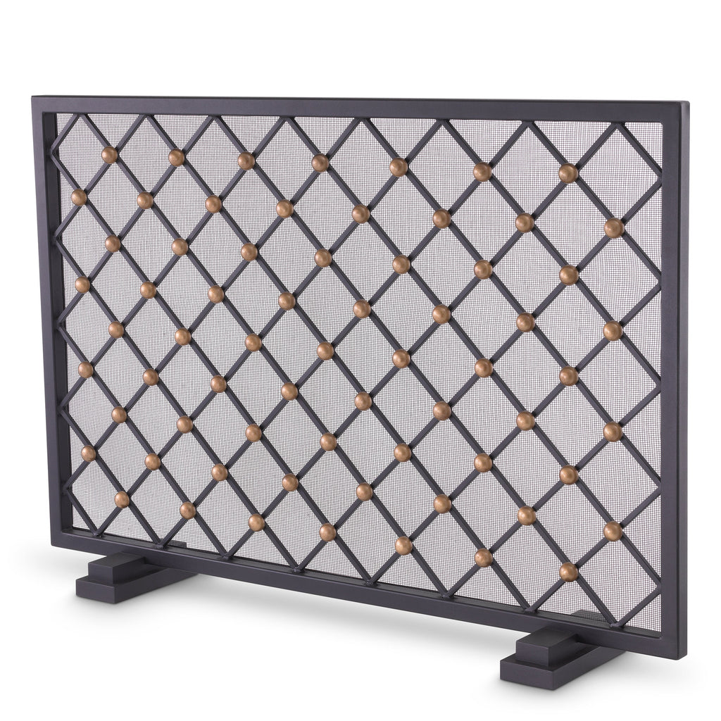 Fire Screen Verdun Black Finish