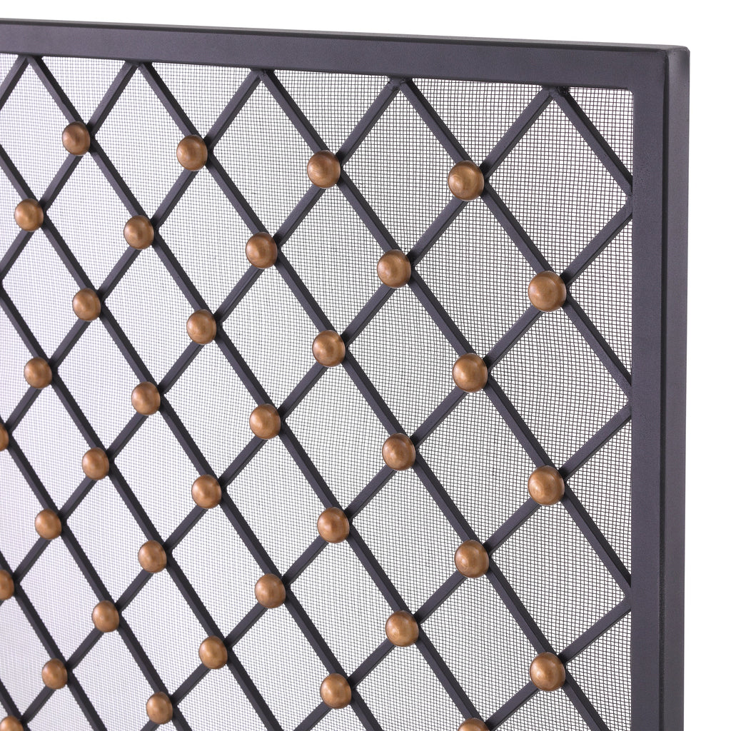 Fire Screen Verdun Black Finish