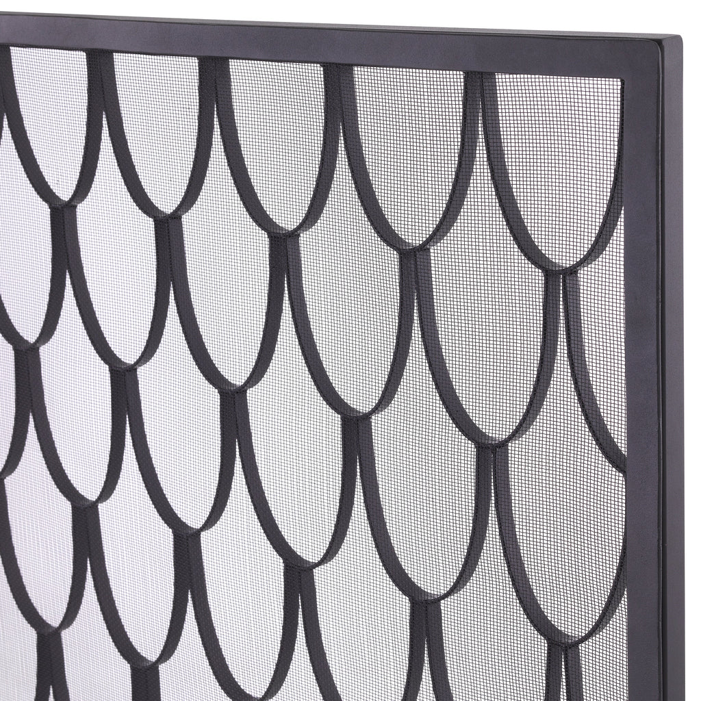 Fire Screen Valois Black Finish